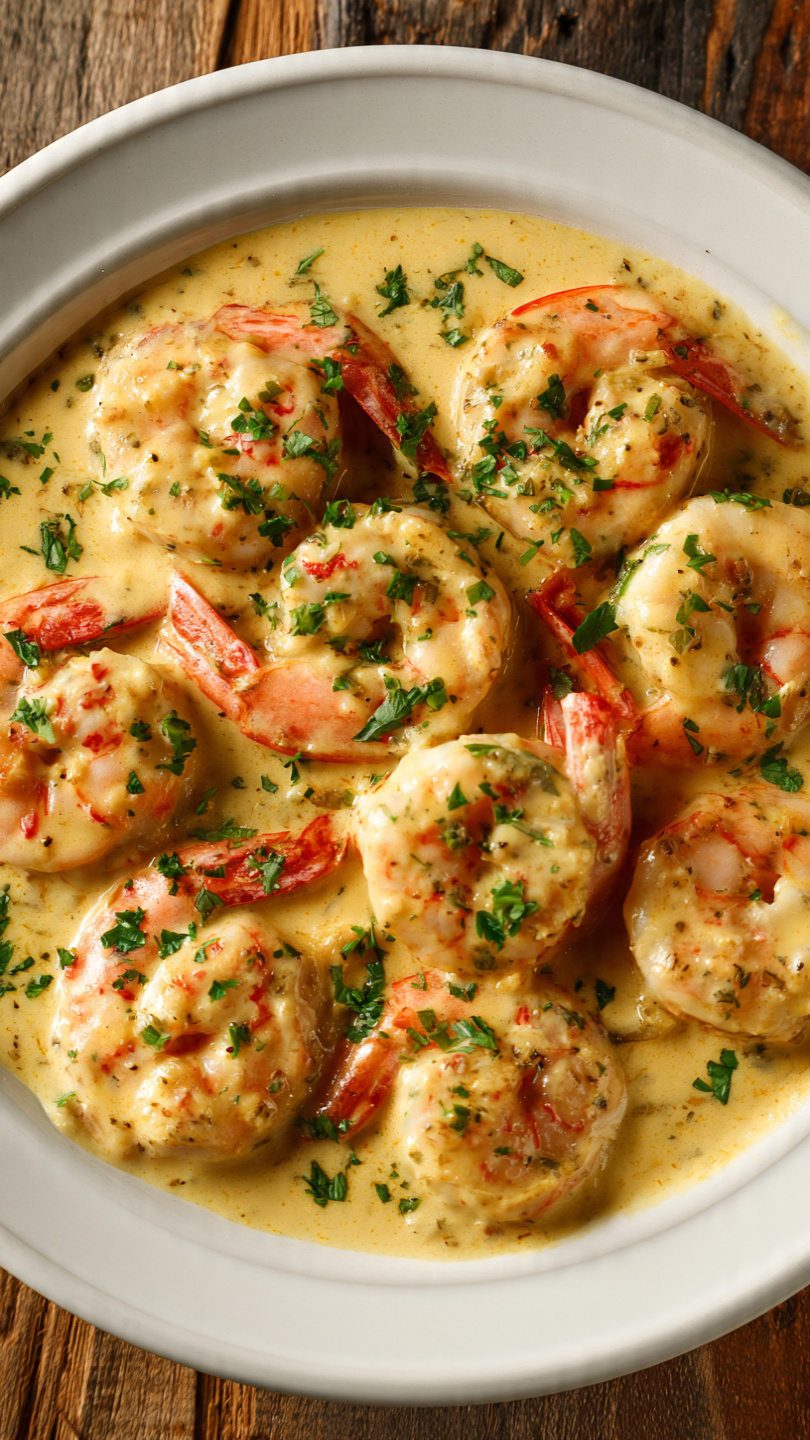 Easy Creamy Garlic Shrimp
