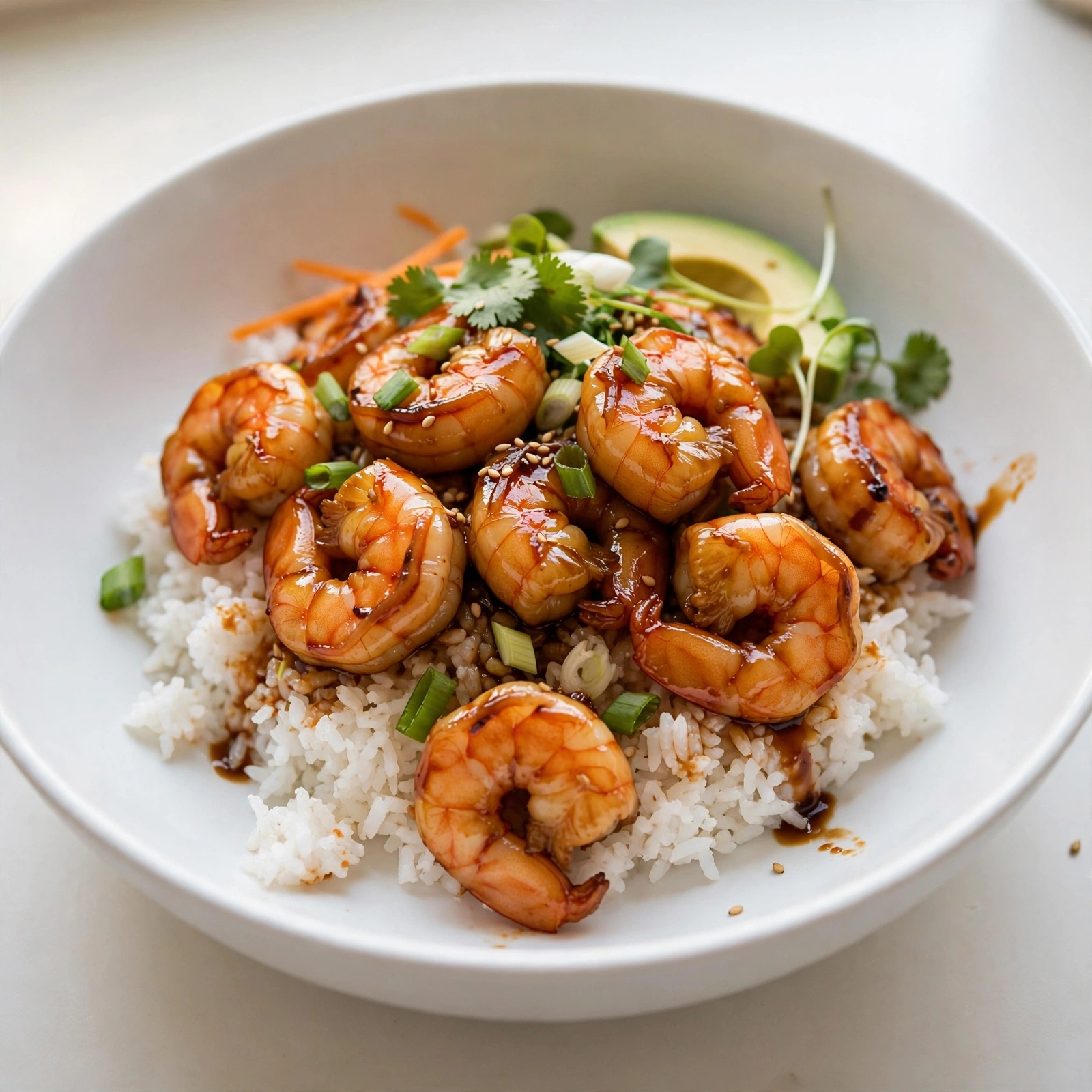Teriyaki Shrimp Rice Bowl